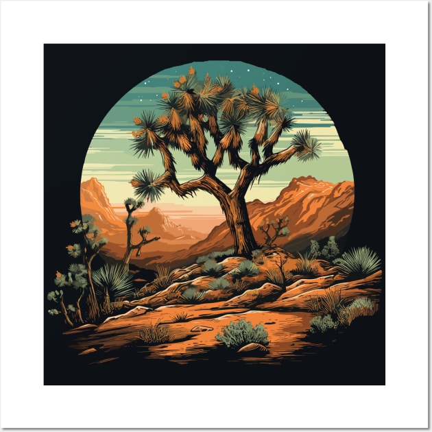 Joshua Tree Wall Art by Ray Crimson